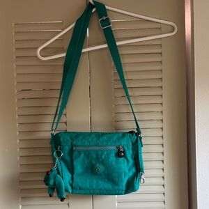 Kipling Vibrant Green Crossbody Bag